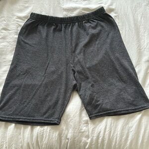 Dark grey biker shorts